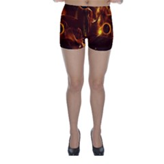 Fire And Flames In The Universe Skinny Shorts by FantasyWorld7