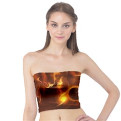 Fire And Flames In The Universe Women s Tube Tops