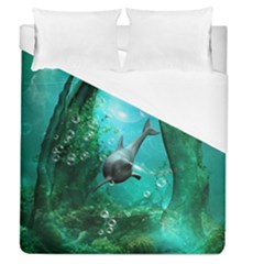 Wonderful Dolphin Duvet Cover Single Side (full/queen Size)