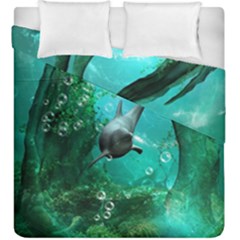 Wonderful Dolphin Duvet Cover (king Size)