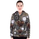 Steampunk With Heart Women s Zipper Hoodies View1