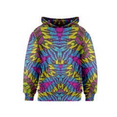 Crazy Beautiful Abstract Animal Print  Kid s Pullover Hoodies by OCDesignss