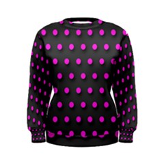 Pink Polka-dot Abstract  Women s Sweatshirts