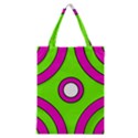 Neon Green Black Pink Abstract  Classic Tote Bags View1