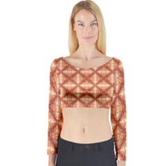 Cute Pattern Gifts Long Sleeve Crop Top