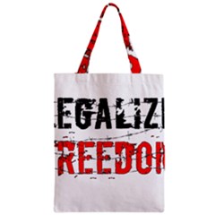 Legalize Freedom Zipper Classic Tote Bags