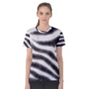 Zebra Print Abstract  Women s Cotton Tees View1