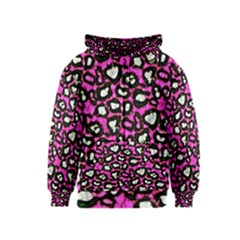 Pink Cheetah Abstract  Kids Zipper Hoodies