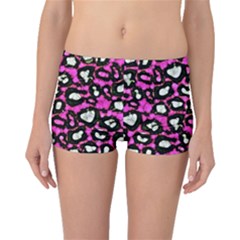 Pink Cheetah Abstract  Boyleg Bikini Bottoms