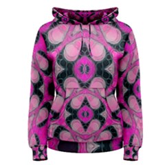 Pink Black Abstract  Women s Pullover Hoodies by OCDesignss