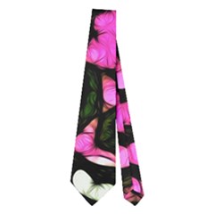 Pink Black Cheetah Abstract  Neckties (two Side)  by OCDesignss