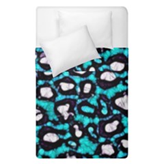 Turquoise Black Cheetah Abstract  Duvet Cover (Single Size)