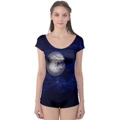 Moon And Stars Short Sleeve Leotard