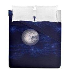 Moon And Stars Duvet Cover (twin Size) by digitaldivadesigns