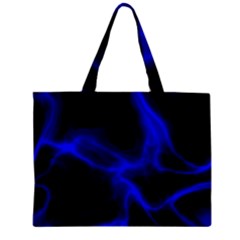 Cosmic Energy Blue Zipper Tiny Tote Bags