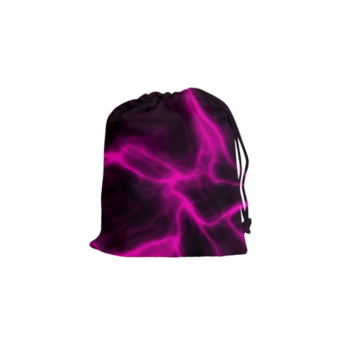 Cosmic Energy Pink Drawstring Pouches (Small) 