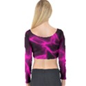 Cosmic Energy Pink Long Sleeve Crop Top View2