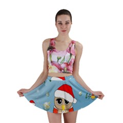 Funny, Cute Christmas Owls With Snowflakes Mini Skirts by FantasyWorld7