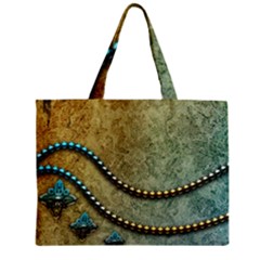 Elegant Vintage With Pearl Necklace Zipper Tiny Tote Bags