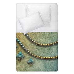 Elegant Vintage With Pearl Necklace Duvet Cover Single Side (single Size)