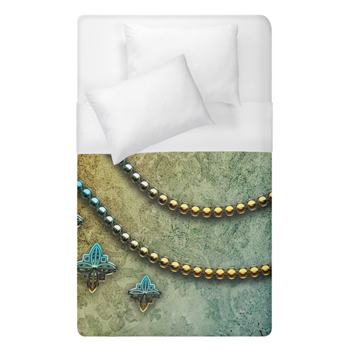 Elegant Vintage With Pearl Necklace Duvet Cover Single Side (Single Size)