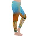 Wonderful Flowers In Colorful And Glowing Lines Winter Leggings View3