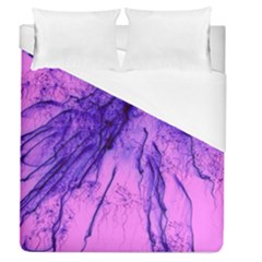 Special Fireworks Pink,blue Duvet Cover Single Side (full/queen Size)