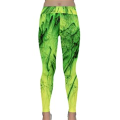 Special Fireworks, Green Yoga Leggings