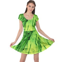 Special Fireworks, Green Cap Sleeve Dresses