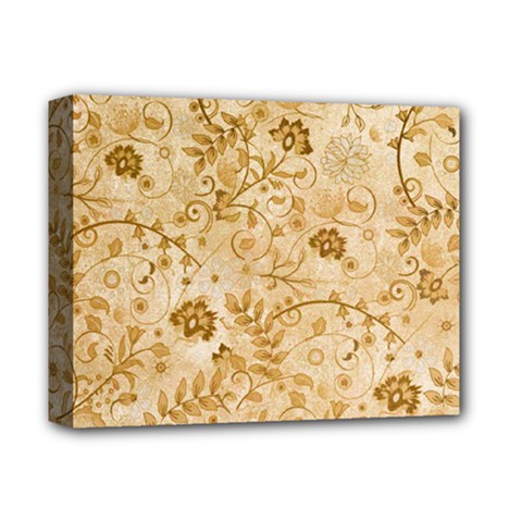 Flower Pattern In Soft  Colors Deluxe Canvas 14  X 11 