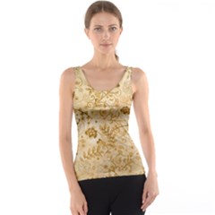 Flower Pattern In Soft  Colors Tank Tops