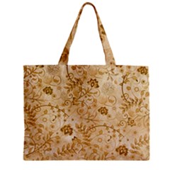 Flower Pattern In Soft  Colors Zipper Tiny Tote Bags