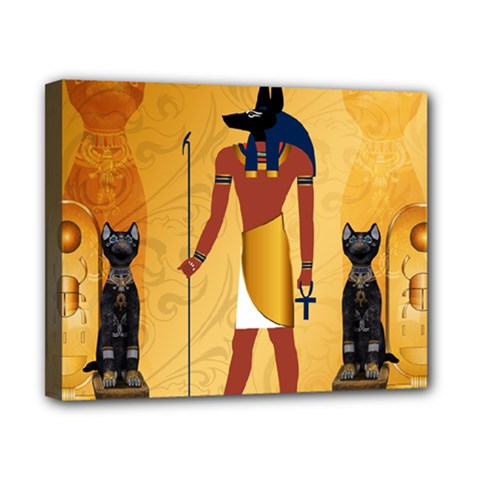 Anubis, Ancient Egyptian God Of The Dead Rituals  Canvas 10  X 8 