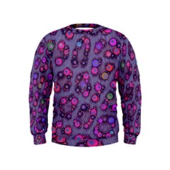 Purple Cheetah Pattern  Boys  Sweatshirts