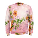 Beautiful Flowers On Soft Pink Background Men s Sweatshirts View1