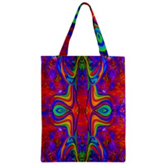 Abstract 1 Zipper Classic Tote Bags