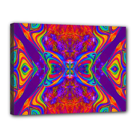 Butterfly Abstract Canvas 16  X 12  (stretched) by icarusismartdesigns