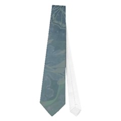 Vintage Floral In Blue Colors Neckties (one Side) 