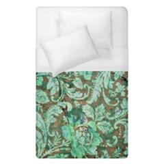 Beautiful Floral Pattern In Green Duvet Cover Single Side (single Size)