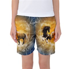 Wonderful Horses Women s Basketball Shorts