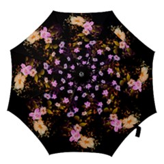 Awesome Flowers With Fire And Flame Hook Handle Umbrellas (large)