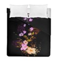 Awesome Flowers With Fire And Flame Duvet Cover (Twin Size) View1