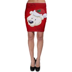 Funny Polar Bear Bodycon Skirts by FantasyWorld7