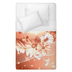 Amazing Flowers With Dragonflies Duvet Cover Single Side (single Size)