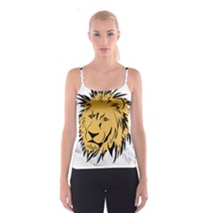 Lion Spaghetti Strap Tops by EnjoymentArt