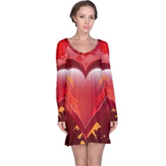 Heart Long Sleeve Nightdresses