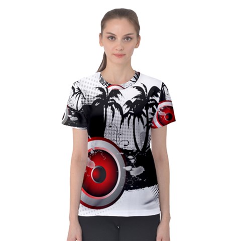 Music, Speaker Women s Sport Mesh Tees by EnjoymentArt