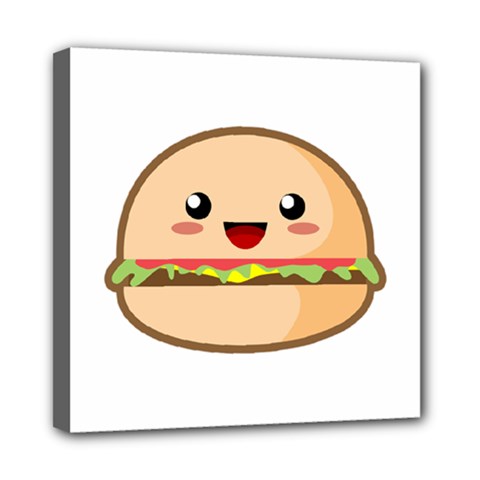 Kawaii Burger Mini Canvas 8  X 8 