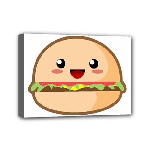 Kawaii Burger Mini Canvas 7  X 5 