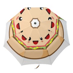 Kawaii Burger Folding Umbrellas